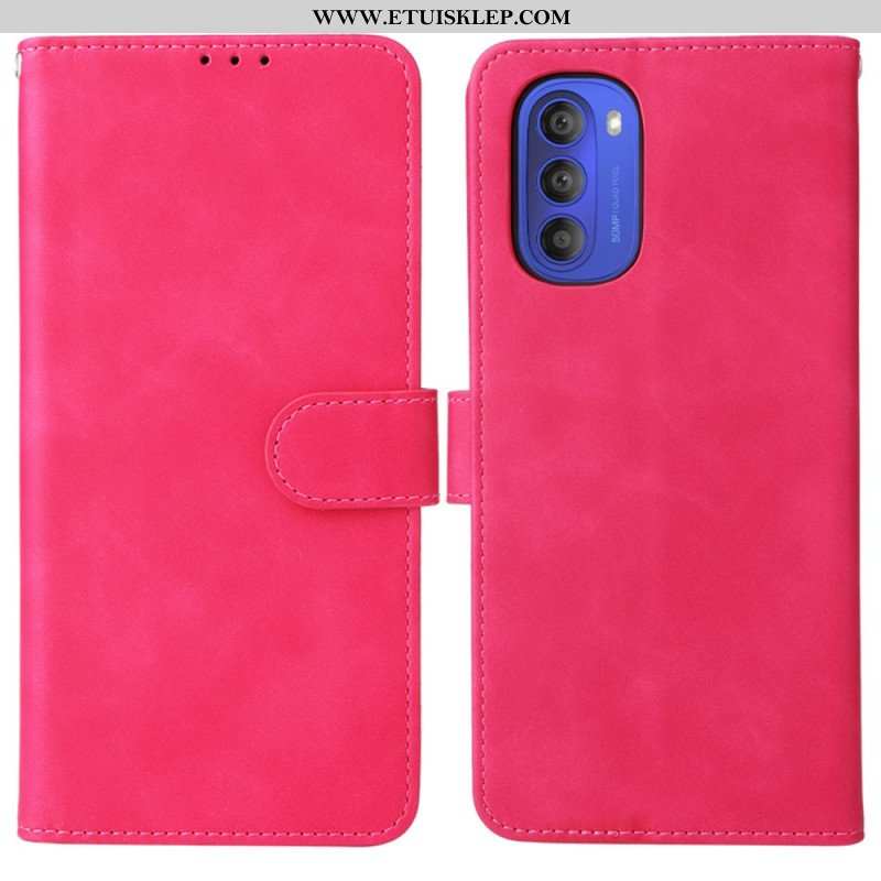 Etui Folio do Moto G51 5G Dotyk Skóry W Stylu Vintage